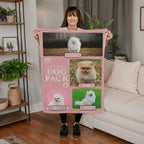 🐾 Dog Pack Fleece Blanket — Celebrate Your Whole Canine Family
