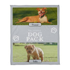 🐾 Dog Pack Fleece Blanket — Celebrate Your Whole Canine Family