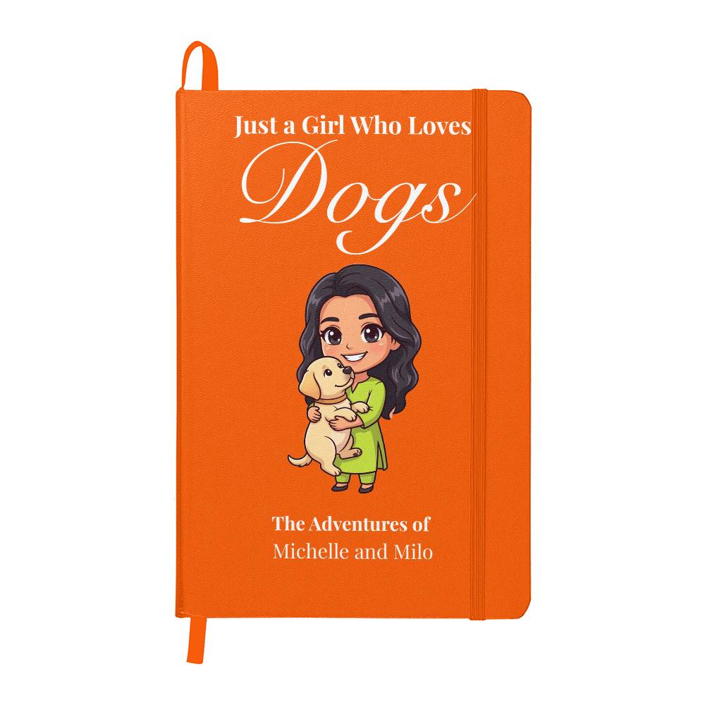 Just a Girl Who Loves Dogs Journal – Hard Cover Dog Lover Notebook