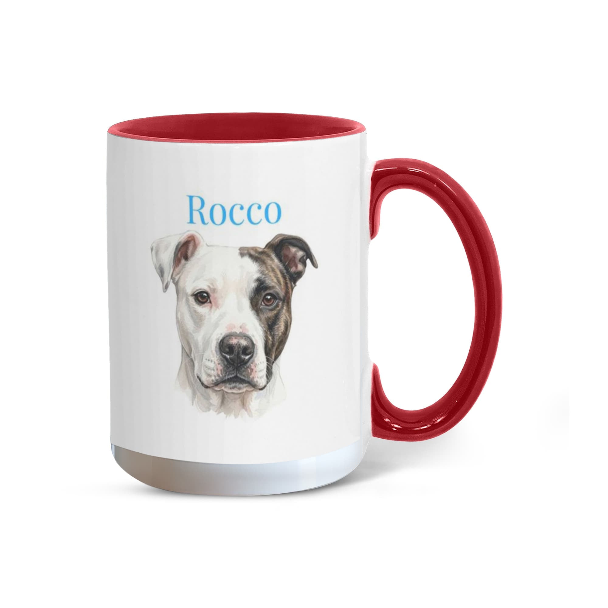 Personalized Dog Mom Coffee Mug – "Hot Girls Rescue Dogs" Watercolor Pet Portrait