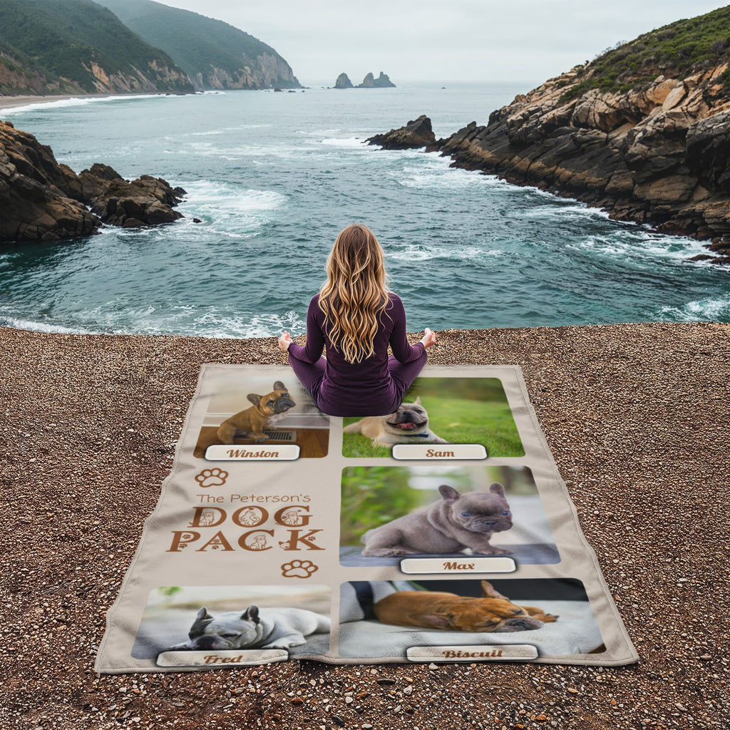 🐾 Dog Pack Fleece Blanket — Celebrate Your Whole Canine Family