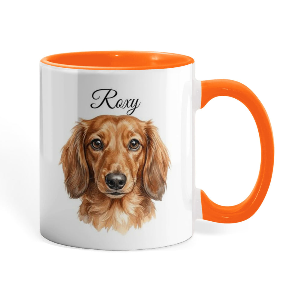 "Best Dog Dad Ever" Custom Water color Pet Portrait Coffee Mug