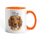"Best Dog Dad Ever" Custom Water color Pet Portrait Coffee Mug