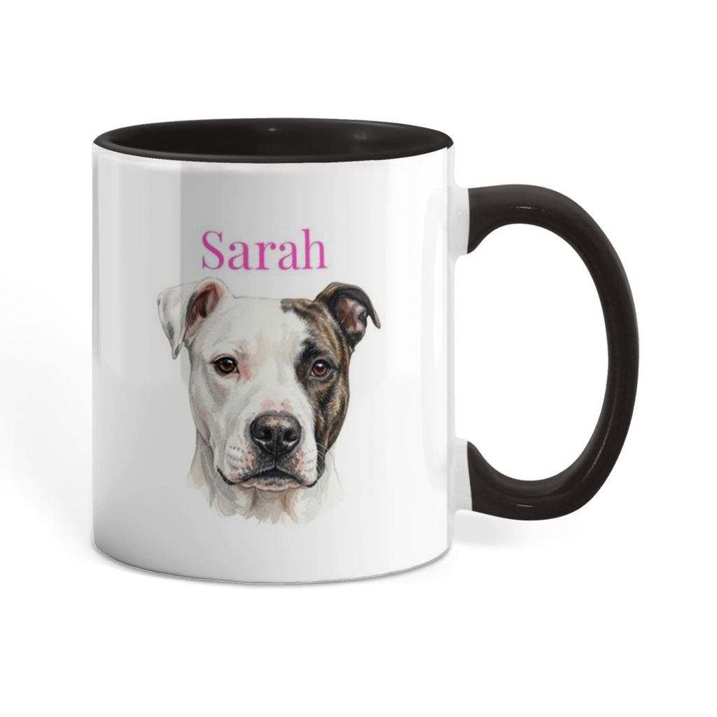 Varsity Rescue Mama Custom Pet Portrait Coffee Mug – Watercolor Style