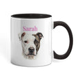 Varsity Rescue Mama Custom Pet Portrait Coffee Mug – Watercolor Style