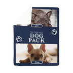 "Dog Pack" Personalized Photo Collage Sherpa Blanket - Multi-Dog Gift