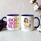 Retro Dog Mom Club Coffee Mug – Mom & Dog Illustration