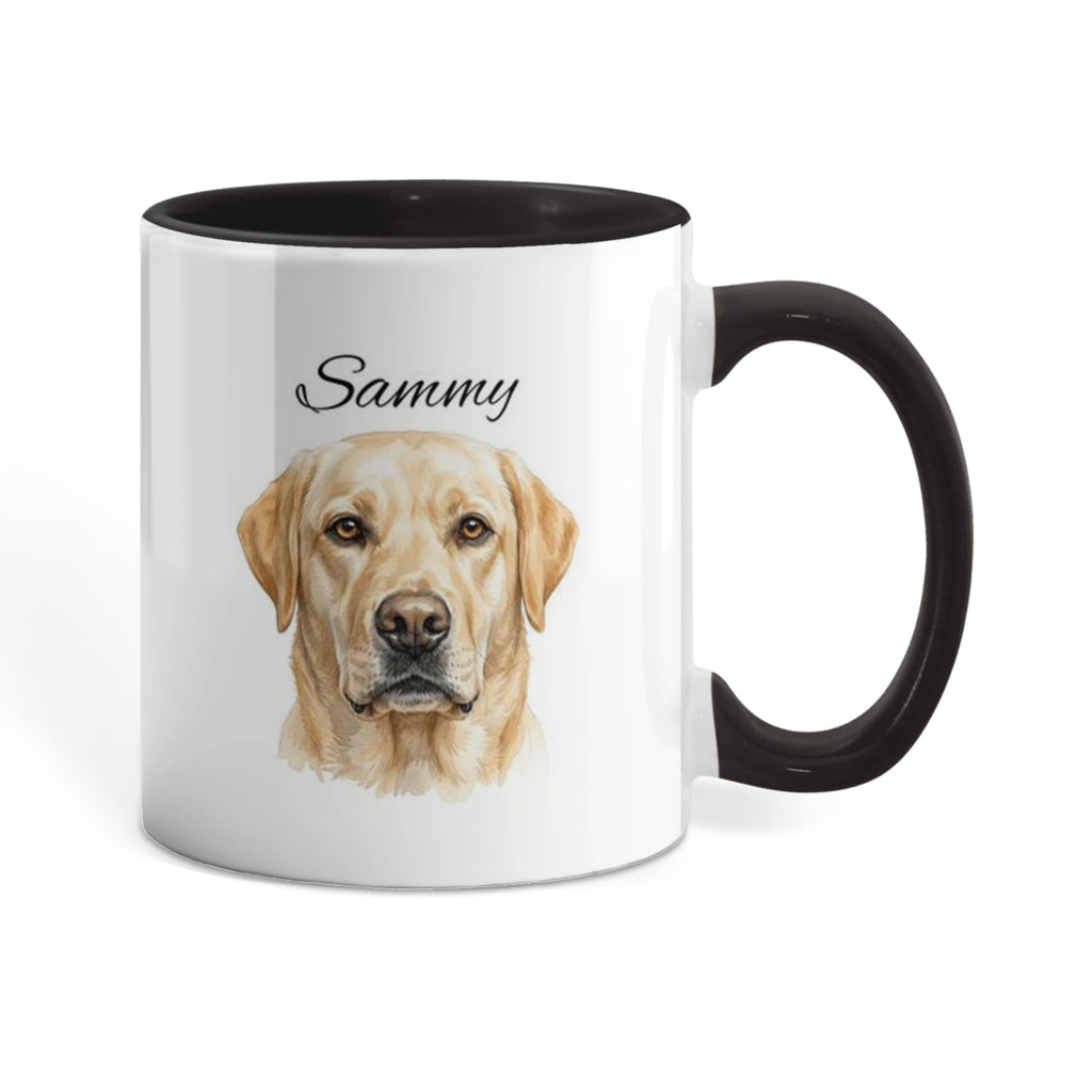 "Loved by a Labrador Retriever" Water Color Pet Portrait Coffee Mug