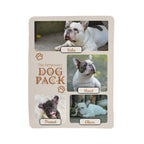 🐾  "The Dog Pack" Personalized Photo Collage - sherpa blanket