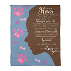 🐾 To Our Mom Dog Blanket - Personalized Dog Names - Dog Mom Gift 🎁 - Fleece Throw