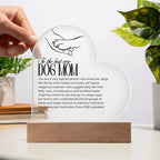 🐾To the Best Dog Mom -Acrylic Heart Plaque