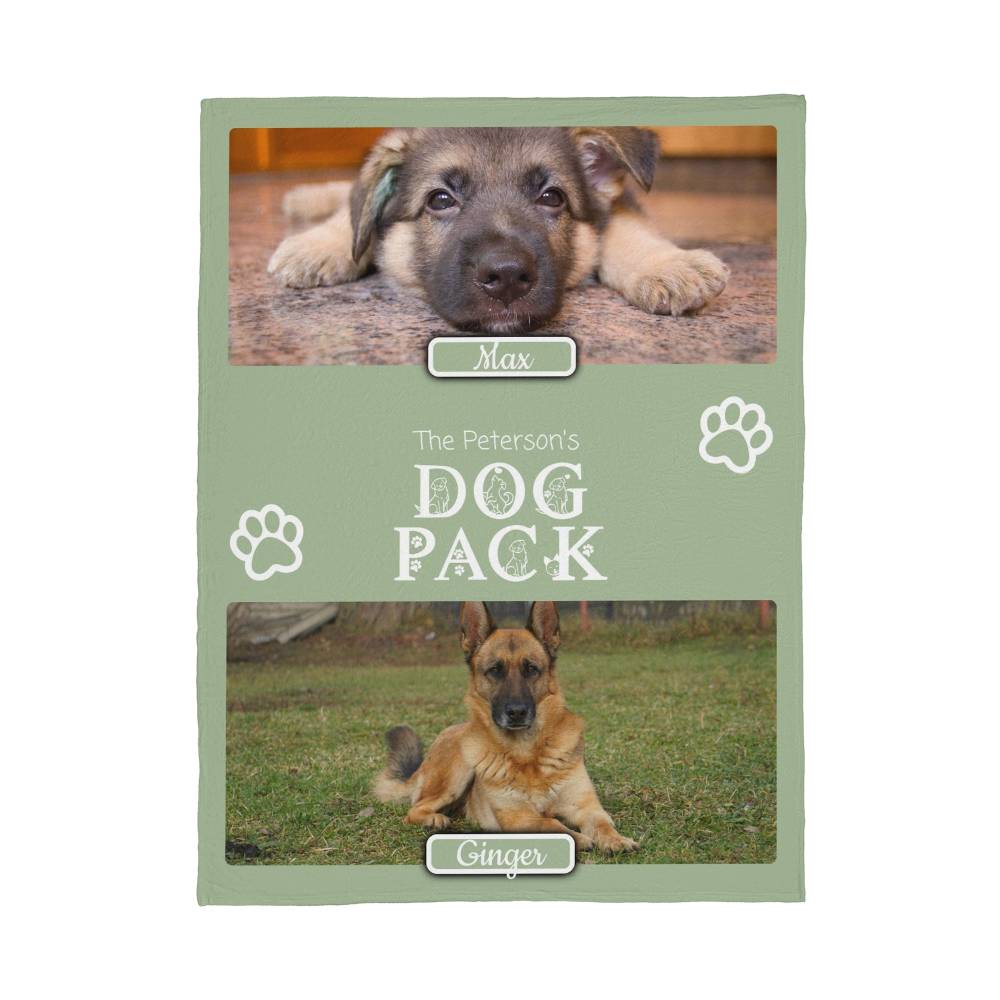 🐾 Dog Pack Fleece Blanket — Celebrate Your Whole Canine Family