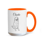 "Loved by a Labrador Retriever" line drawn Pet Portrait Coffee Mug