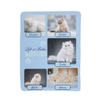 Card with images of cats and text 'Life is Better With Cats' on a blue background