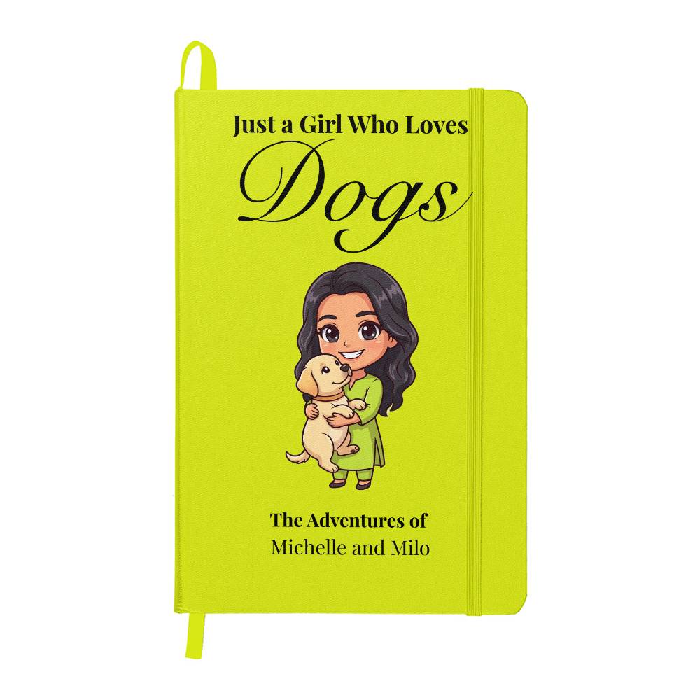 Just a Girl Who Loves Dogs Journal – Hard Cover Dog Lover Notebook
