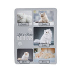 🐾  "Life is better with Cats" Personalized Photo Collage - sherpa blanket