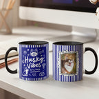 Husky Vibes – Fun Stripes Accent Mug
