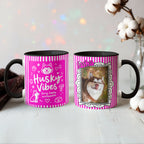 Husky Vibes – Fun Stripes Accent Mug