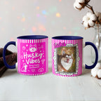 Husky Vibes – Fun Stripes Accent Mug