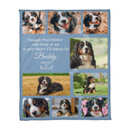 "Snuggle This Blanket and Think of Me" - Pet Memorial Fleece Blanket