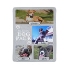 🐾  "The Dog Pack" Personalized Photo Collage - sherpa blanket