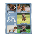 🐾 Dog Pack Fleece Blanket — Celebrate Your Whole Canine Family