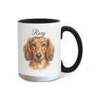 "Best Dog Dad Ever" Custom Water color Pet Portrait Coffee Mug