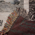 Personalized Photo Woven Blanket – Custom Heirloom Keepsake Gift