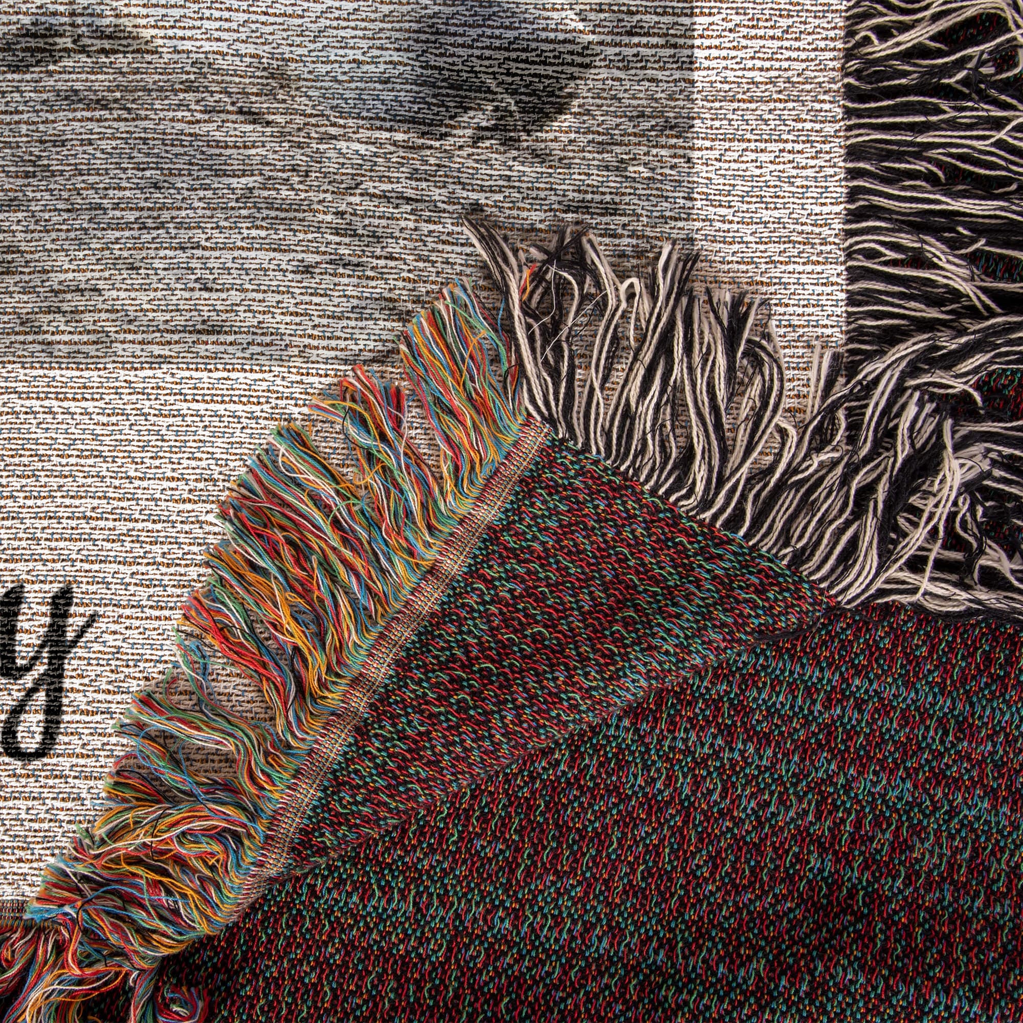Personalized Photo Woven Blanket – Custom Heirloom Keepsake Gift