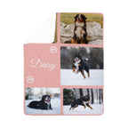 🐾  Personalized Photo Collage Blanket five photos - sherpa blanket
