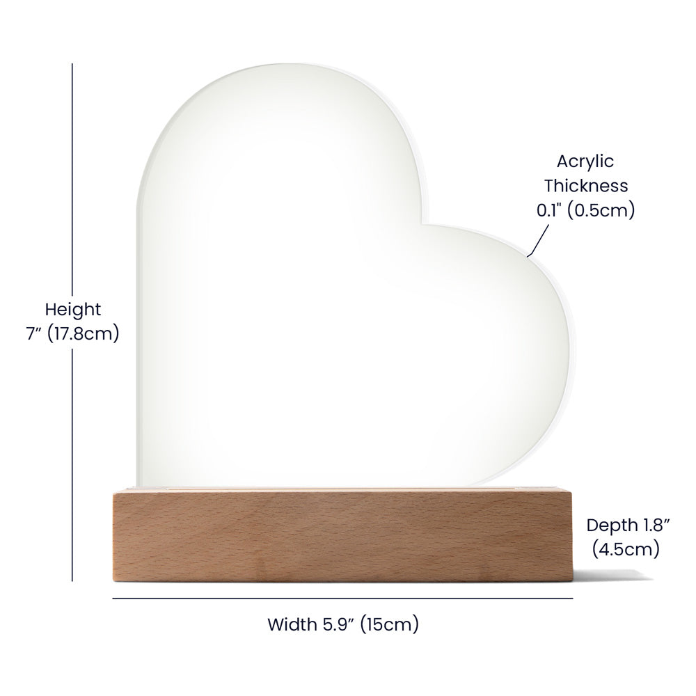 🐾To the Best Dog Mom -Acrylic Heart Plaque