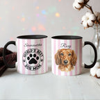 Stripe Custom Pet Portrait Coffee Mug – Watercolor Style