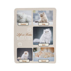 🐾  "Life is better with Cats" Personalized Photo Collage - sherpa blanket