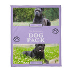 🐾 Dog Pack Fleece Blanket — Celebrate Your Whole Canine Family