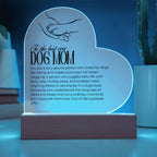 🐾To the Best Dog Mom -Acrylic Heart Plaque