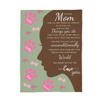 🐾 To Our Mom Dog Blanket - Personalized Dog Names - Dog Mom Gift 🎁 - Fleece Throw