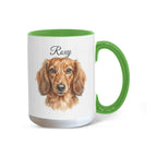 "Best Dog Dad Ever" Custom Water color Pet Portrait Coffee Mug