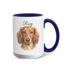 "Best Dog Dad Ever" Custom Water color Pet Portrait Coffee Mug