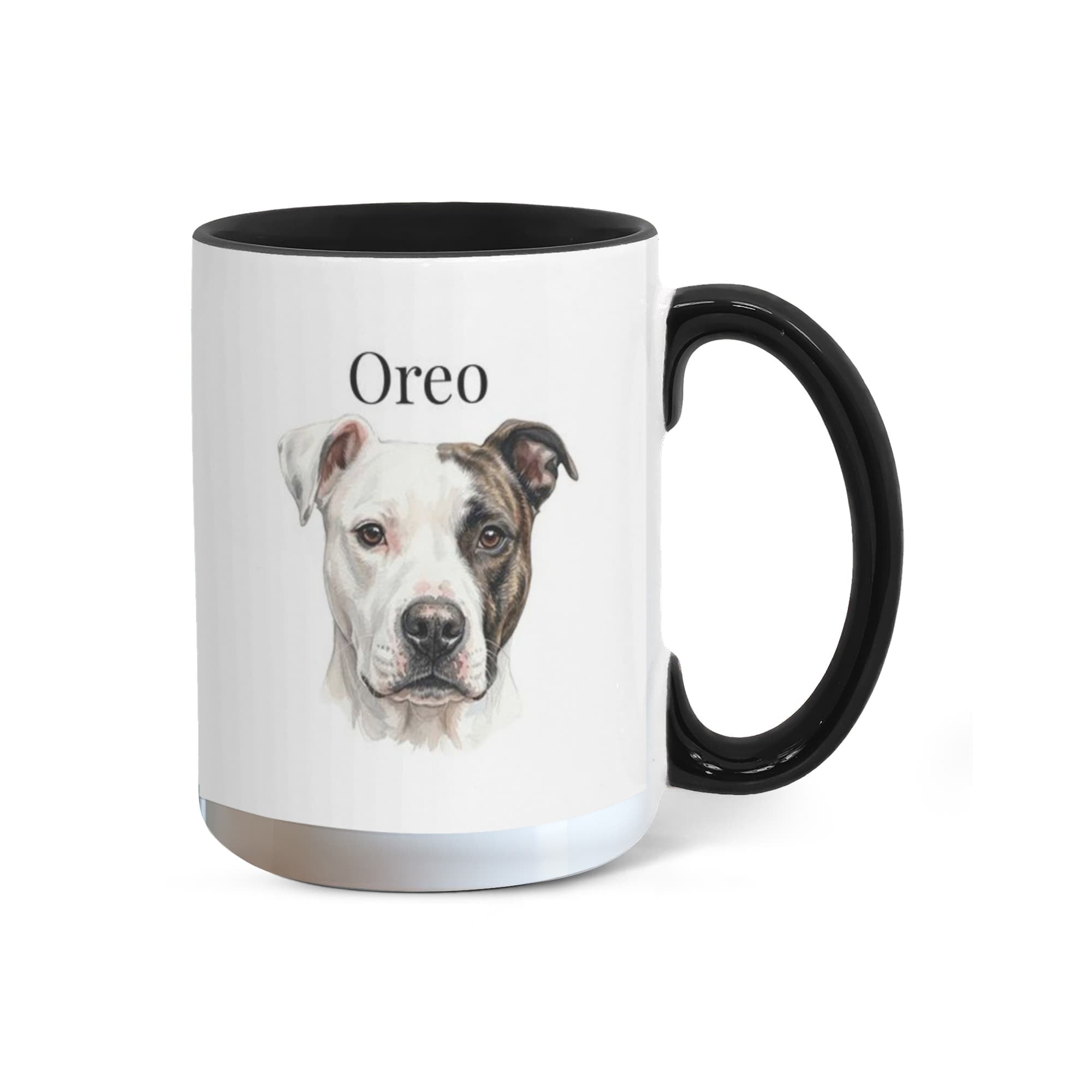 "Proud Dog Mom" Water Color  Pet Portrait Coffee Mug