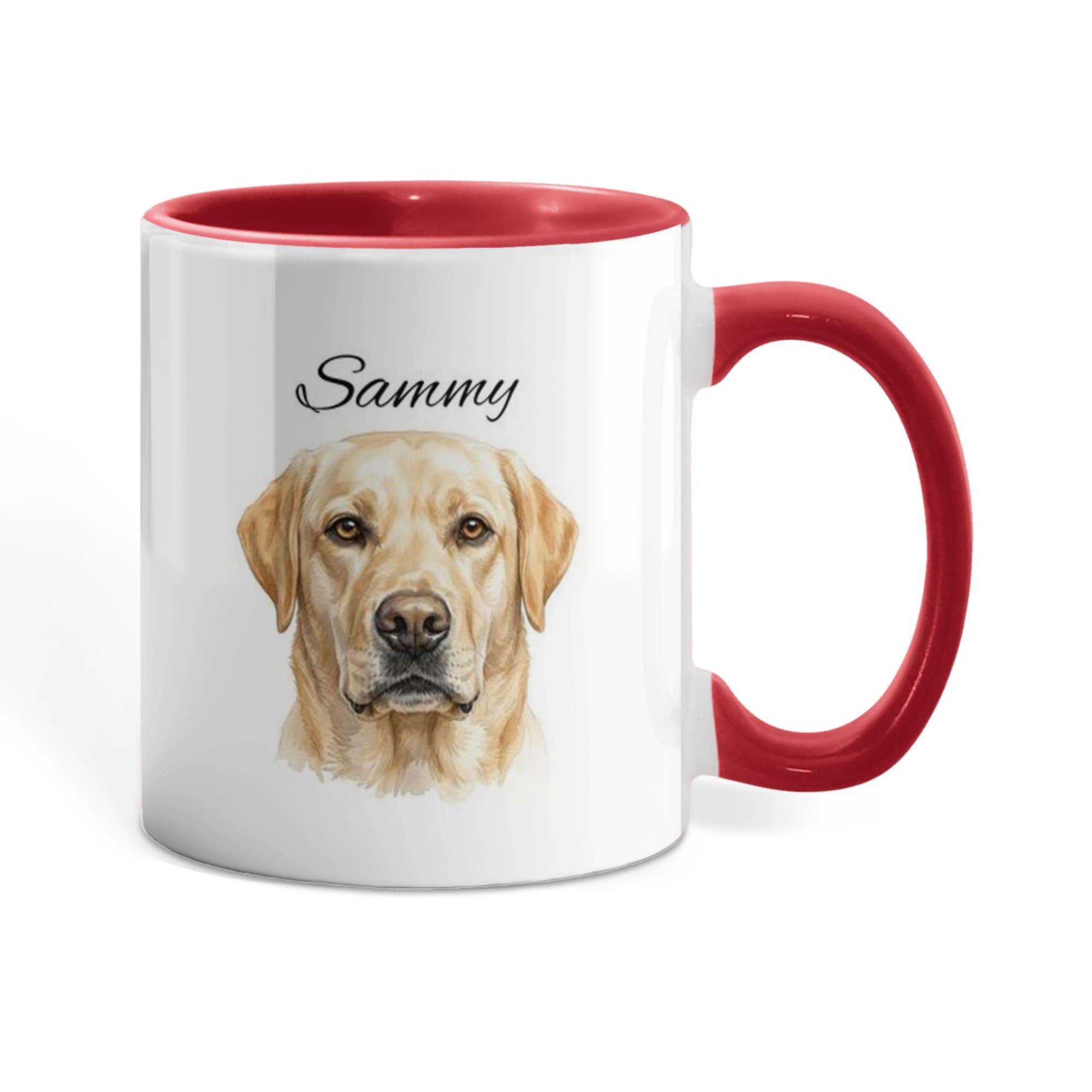 "Loved by a Labrador Retriever" Water Color Pet Portrait Coffee Mug