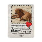 🐾 Pet Memorial Sherpa Blanket- When you miss me