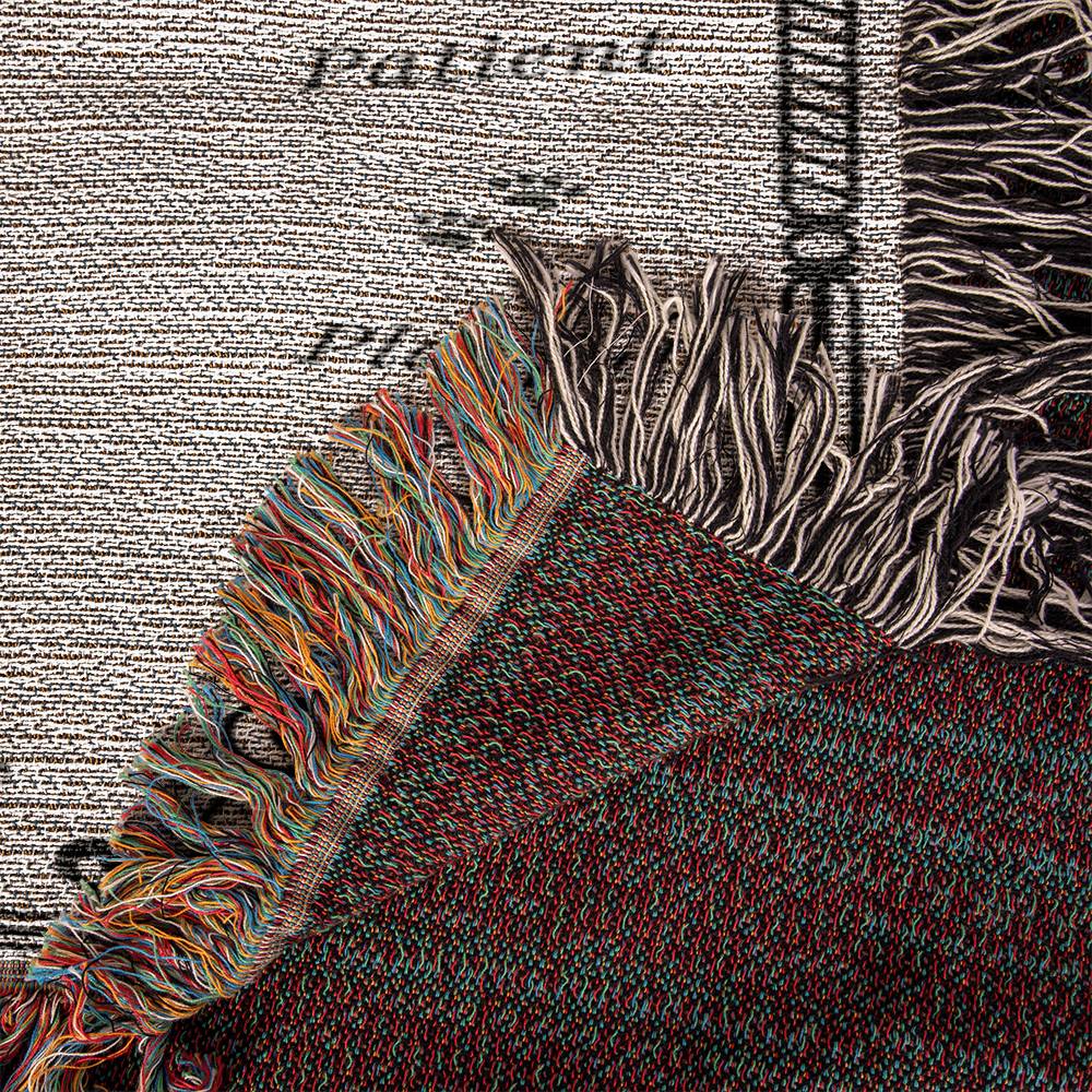 🐾 My Little Buddie Heirloom Woven Blanket – French Bulldog Edition - Art Deco