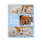 "Dog Pack" Personalized Photo Collage Sherpa Blanket - Multi-Dog Gift
