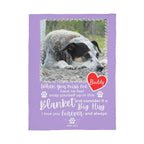 "When You Miss Me" - Pet Memorial Fleece Blanket - Personalized Name and Picture