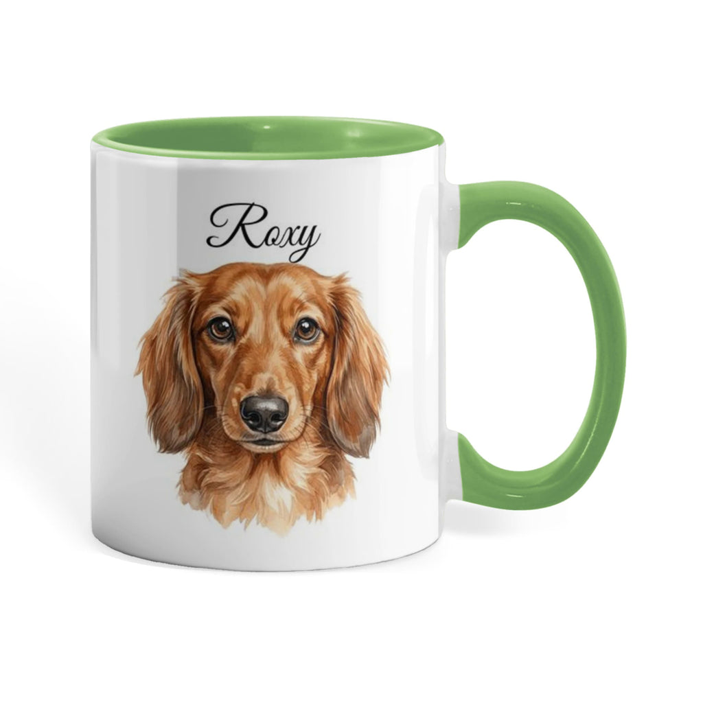 "Best Dog Dad Ever" Custom Water color Pet Portrait Coffee Mug