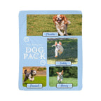 "Dog Pack" Personalized Photo Collage Sherpa Blanket - Multi-Dog Gift