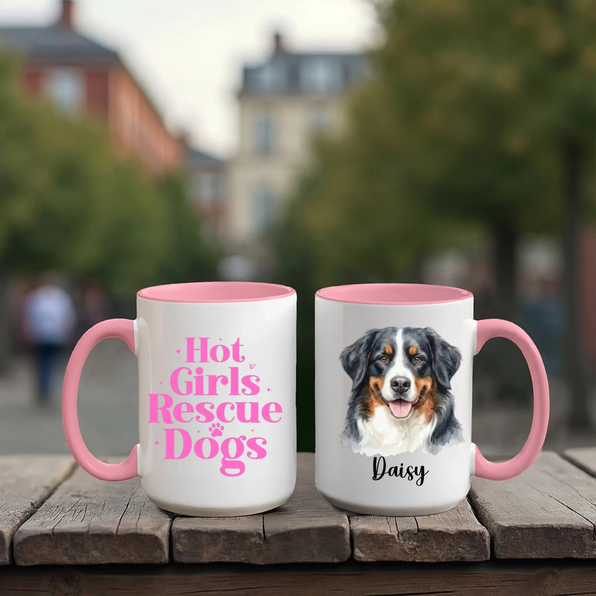 Accent Mug 15oz Red Pink