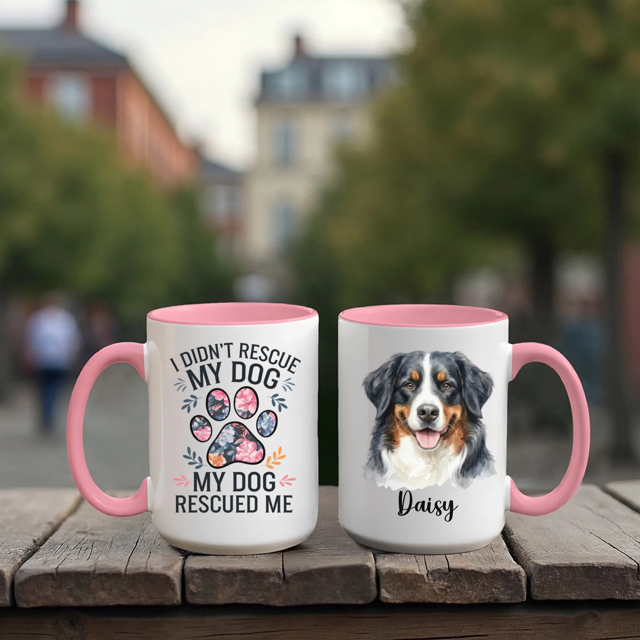 Accent Mug 15oz Red Pink