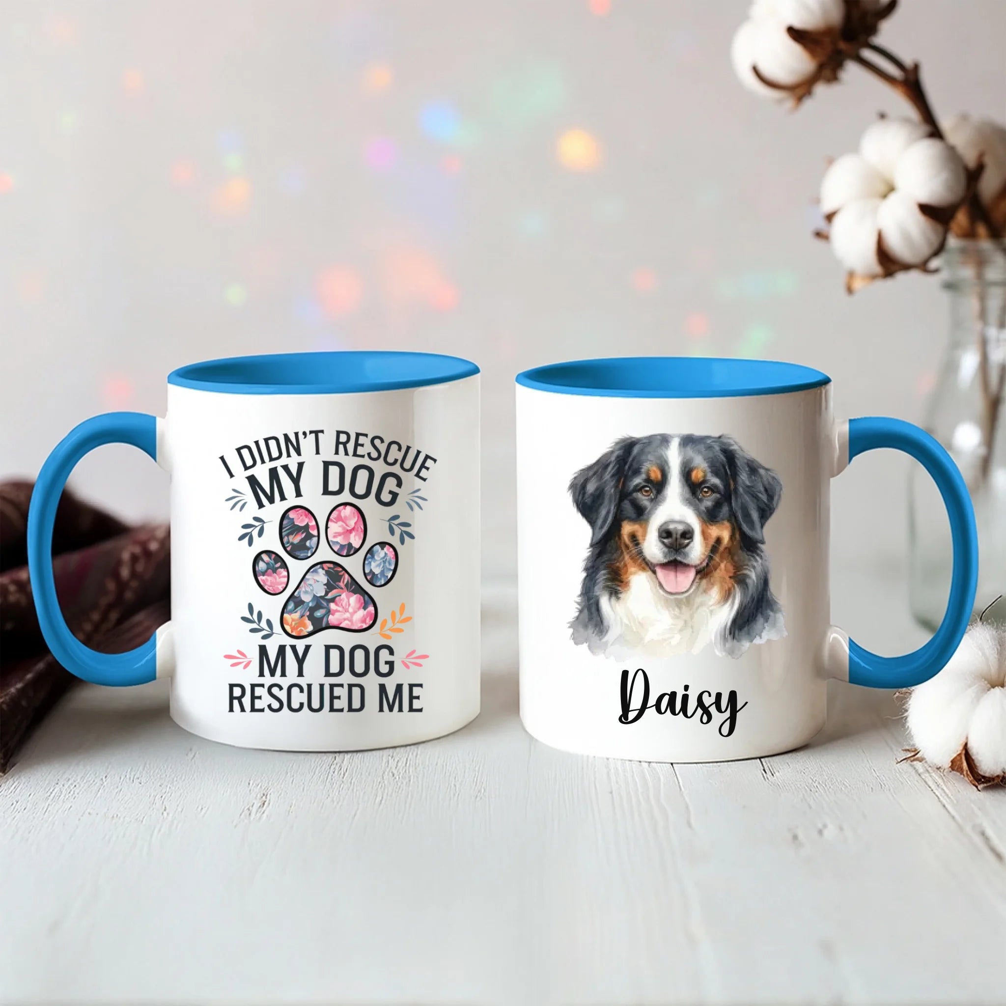 Color Accent Mug 11oz Light Blue