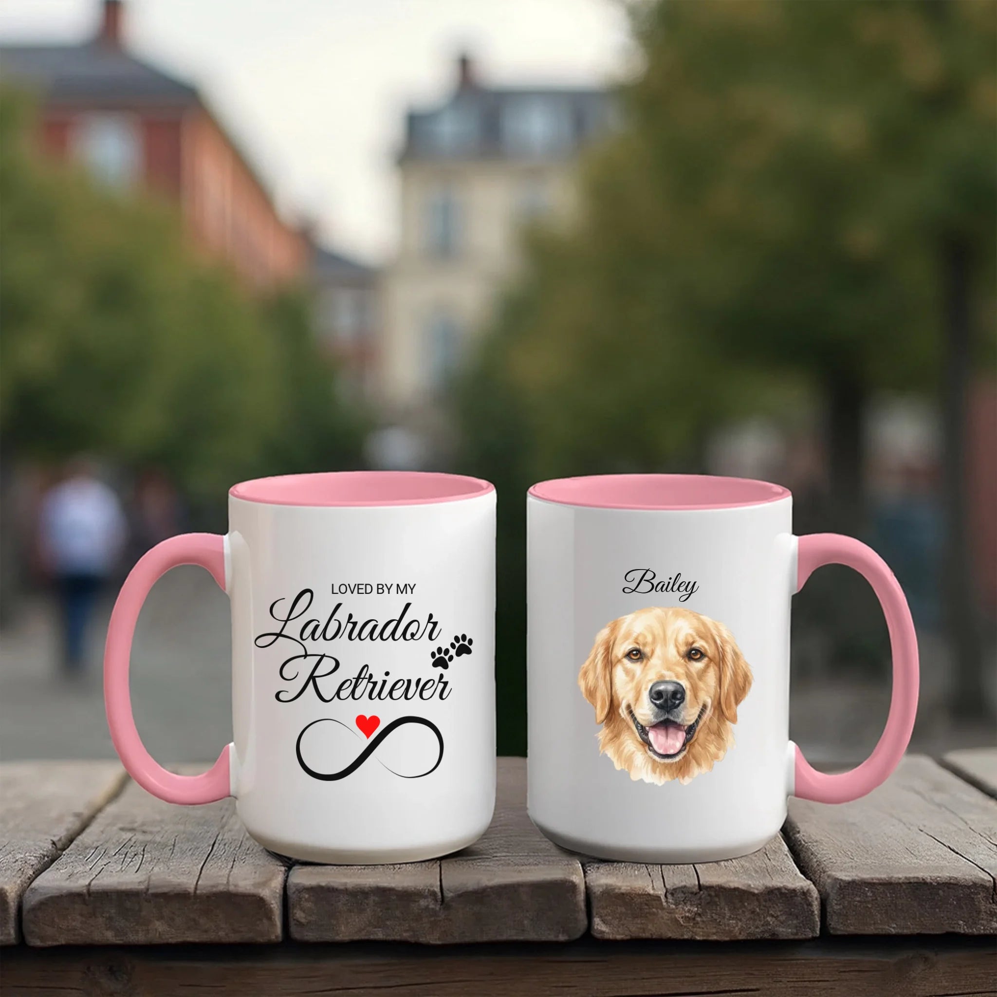 Accent Mug 15oz Red Pink